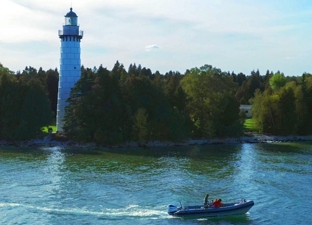 Cana Island Lighthouse with Door County Adventure Rafting
