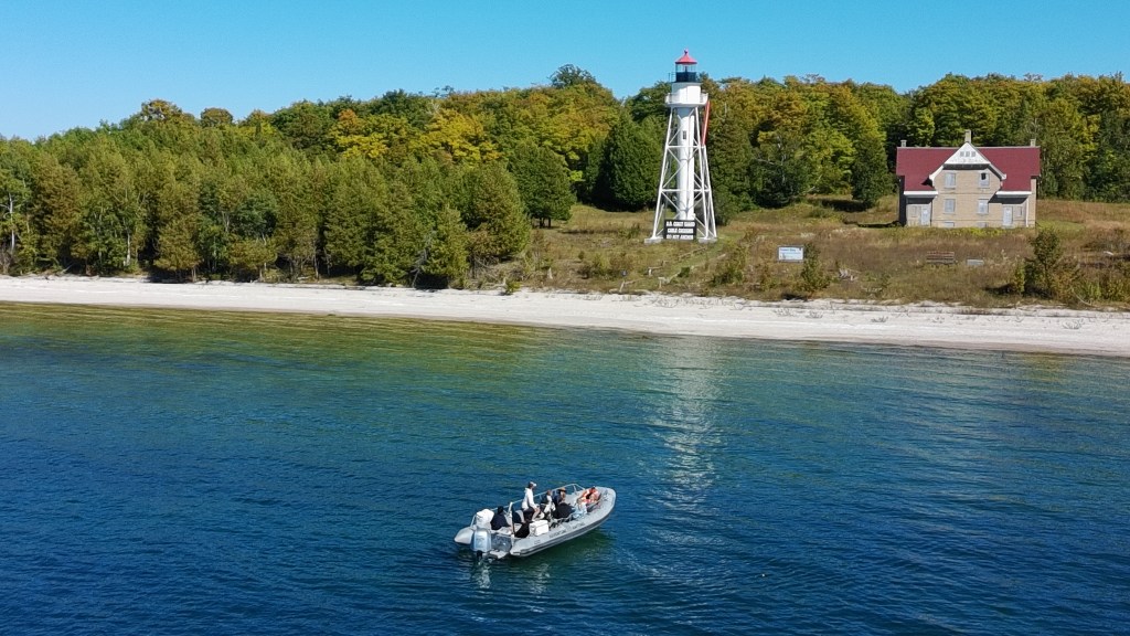 Door County Scenic Cruises and Boat Tours to see shipwrecks, caves, and lighthouses